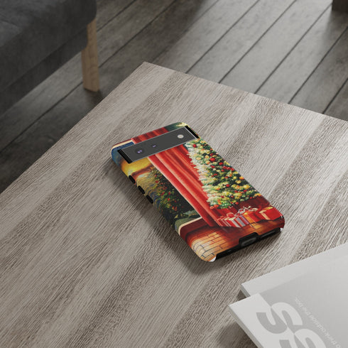 Christmas Tree in Cozy Holiday Home - Impact Resistant Phone Case